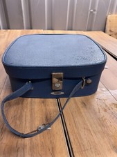 ANTLER FOXCROFT BLUE VANITY LUGGAGE CASE WITH HANDLE AND LOCK TRAVEL STORAGE BOX