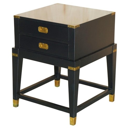 Ebonised black brass - &,