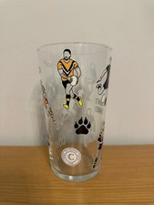 CASTLEFORD TIGERS RUGBY LEAGUE PINT GLASS