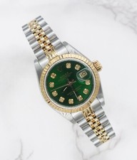 Rolex Datejust Ladies 26mm with GREEN Diamond Dial – BOX & PAPERS