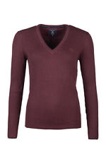 Rydale Ladies Ribbed Jumper Womens V Neck Rib Knit Sweater Pullover 10 Colours