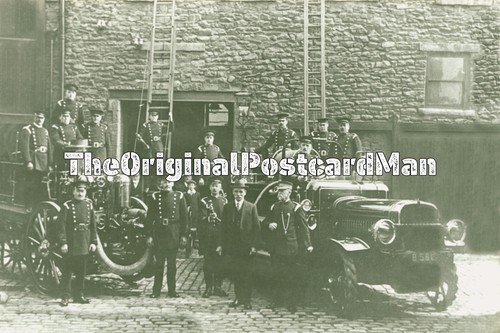 Padiham fire brigade - fire, firemen