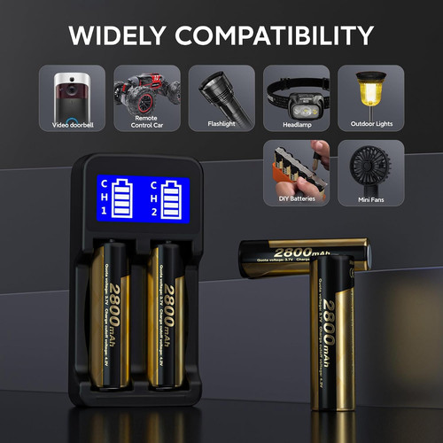 Pack 18650 rechargeable - 4,