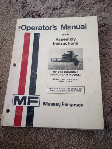 Massey ferguson 760 combine - massey,