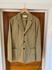 Universal Works Sand Twill London Jacket Size XL Beige Blazer Cotton