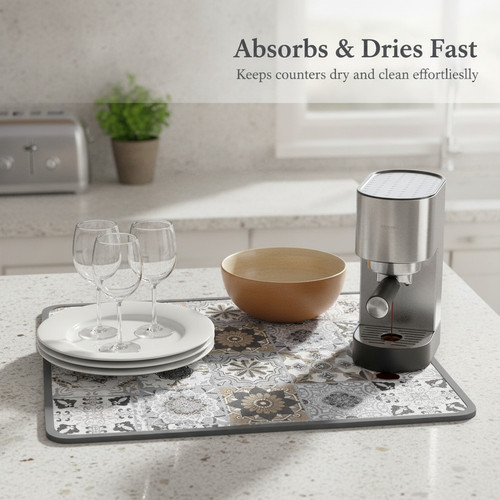 Kitchen counter dish drying - kitchen,