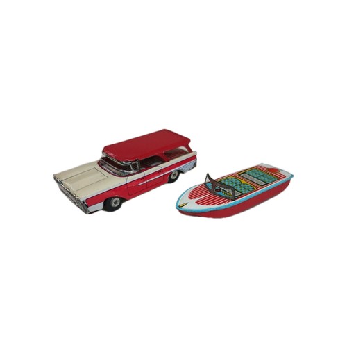 Vintage tinplate ford family - vintage,