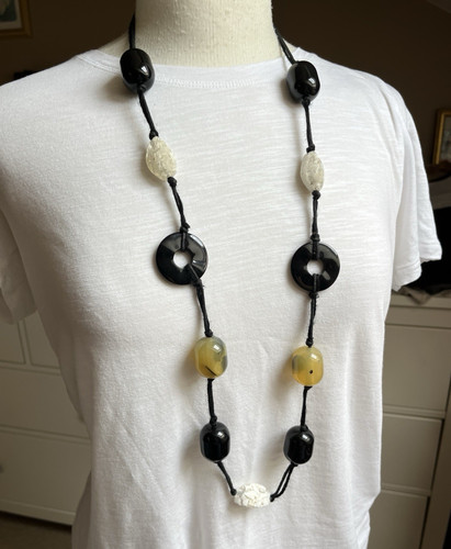 Chunky bead necklace free - chunky,