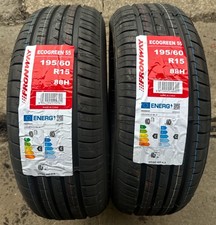 2x 195/60R15 BUDGET TYRES