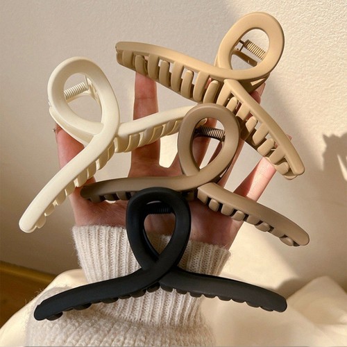 4pcs large matte hair claw - 2/4pcs,