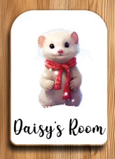 Personalised Christmas Animal Office Desk Name Plate-Office Office Door Sign
