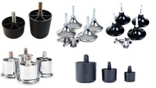 BLACK OR CHROME FURNITURE LEGS