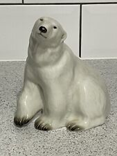 BRANKSOME CHINA 13.5cm HIGH POLAR BEAR FIGURINE c1940's ENGLAND