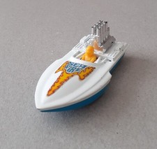 Vintage Matchbox Superfast #5 Seafire Boat Yellow Driver 1975