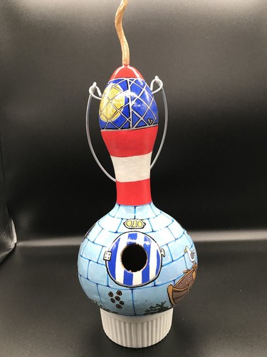 Gourd birdhouse lighthouse - gourd, birdhouse/