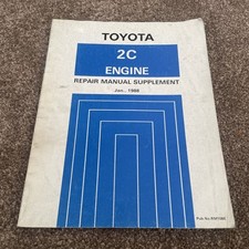 Toyota Corona CT170 CT177 2C Engine Repair Manual Supplement JAN 1988