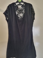 Ladies Black Net Top