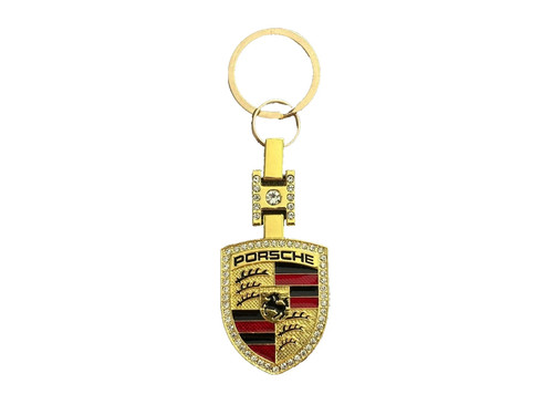 Porsche crest metal keyring - porsche,