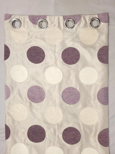 Pair dunelm curtains - curtains, spotty