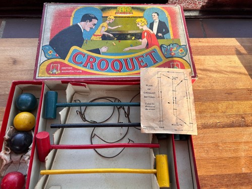 1920s croquet set - croquet,