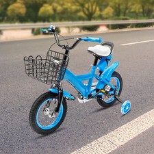 12" Kids Bicycle Boys Girls Bike Disk Brake w/ Training Wheels for 3-6 Years Old