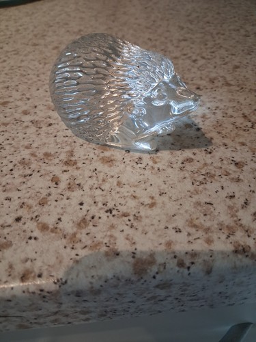 Crystal glass hedgehog - glass,