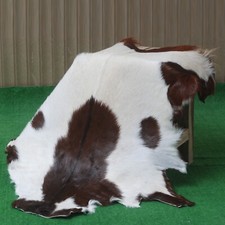 Luxury Dark Brown Goatskin Rug