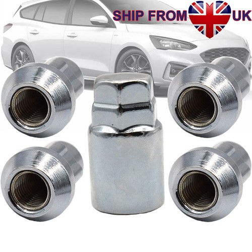 Locking wheel nuts - 4x, silver