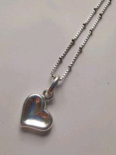 LINKS OF LONDON Sterling Silver Love Heart Pendant Necklace. R5M