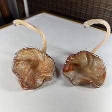 Two Art Glass Hand Blown Glass