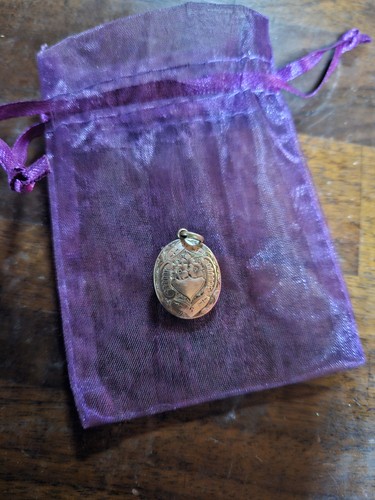 Victorian hair locket - hair, pendant