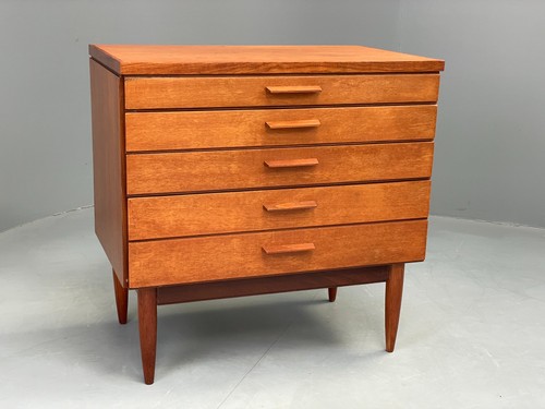 Vintage chest drawers teak - chest,