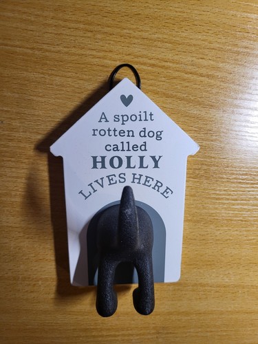Personalised holly dog tail - personalised,