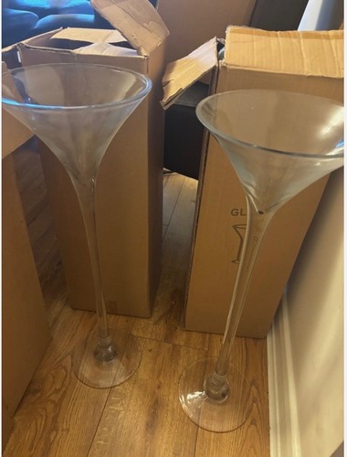 Martini tall glass vase - x,