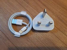 Original Apple iPhone Charger Plug and USB Data Cable