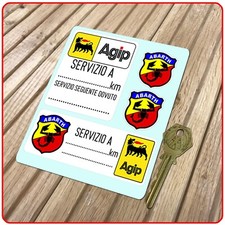 ABARTH AGIP SERVICE STICKERS