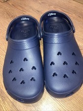 Walt Disney World Clog Crocs Adult XL Mens 11 Mickey Navy Blue