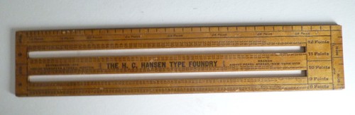 Hansen type foundry wooden - hansen,