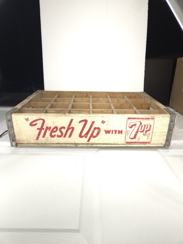 Vintage wooden soda crate - wooden,