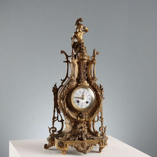 Antique mantelpiece clock - mantelpiece,