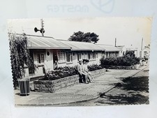 Guests sitting by Chalets Caister Holiday Camp Norfolk Vintage Postcard 1964