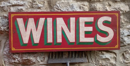 Wines large painted wooden - wines,