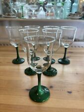 7 vintage Tulip wine glasses