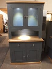 BUCKINGHAM PAINTED 2 DOOR DISPLAY DRESSER- F&B DOWNPIPE- BESPOKE COLOURS & SIZES