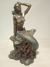 Mermaid Sitting on a Rugged