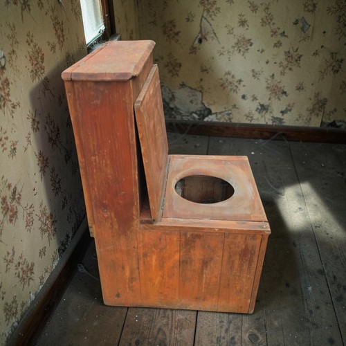 Historic wooden toilet - wooden, toilet/