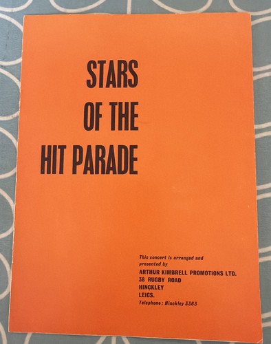 The shadows tour programme nov - tour,