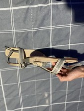 Beige River Island Sandals