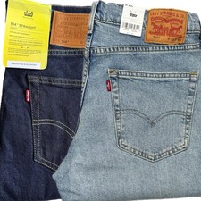 Levis® 514 Mens Denim Jeans Original Fit bottoms Straight Leg Stretch Pants Jean