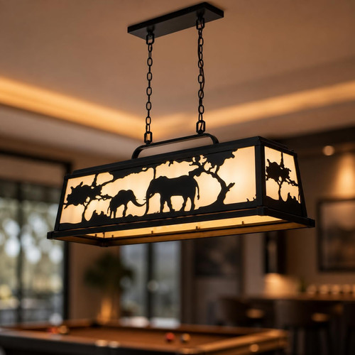 Elephant pool table light - elephant,